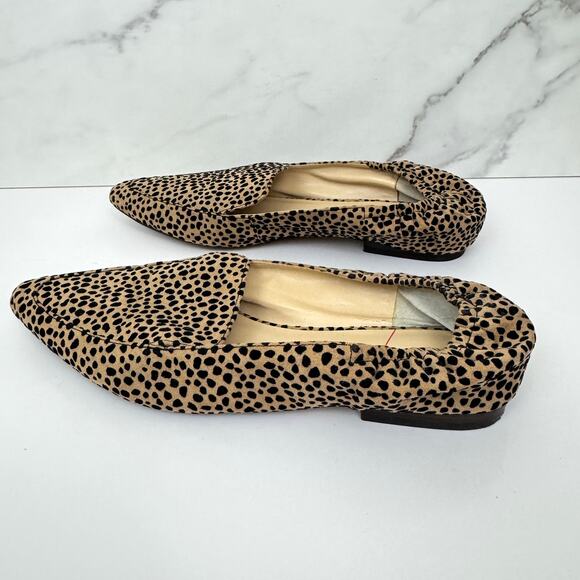 Sole Society Womens Breck Flat Loafer Shoe Size 7.5 Cheetah Print Brown - Picture 4 of 8